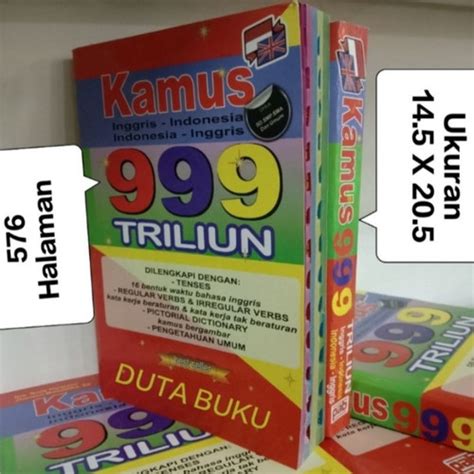 Jual KAMUS LENGKAP BAHASA INGGRIS INDONESIA 999 TRILLYUN UKURAN BESAR