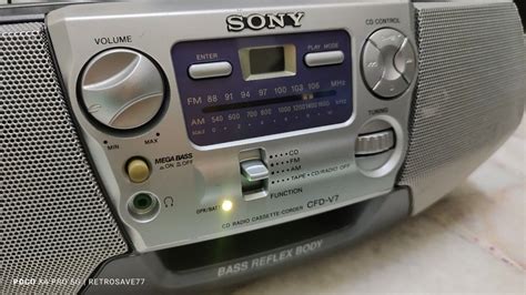 Sony Cfd V Radio Cd Cassette Player Audio Portable Music Players On