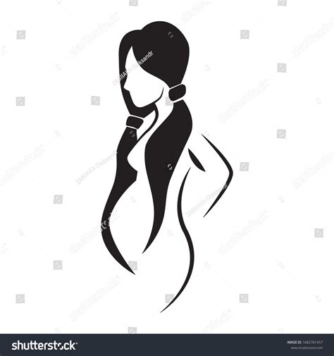 Woman Curvy Naked Vector Drawing Stock Vector Royalty Free 1682781457
