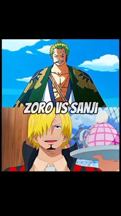 Zoro Vs Sanji Onepiece Zoro Sanji Youtube