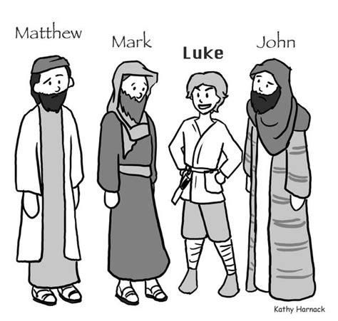 Matthew Mark Luke John by kathy-vicki on DeviantArt