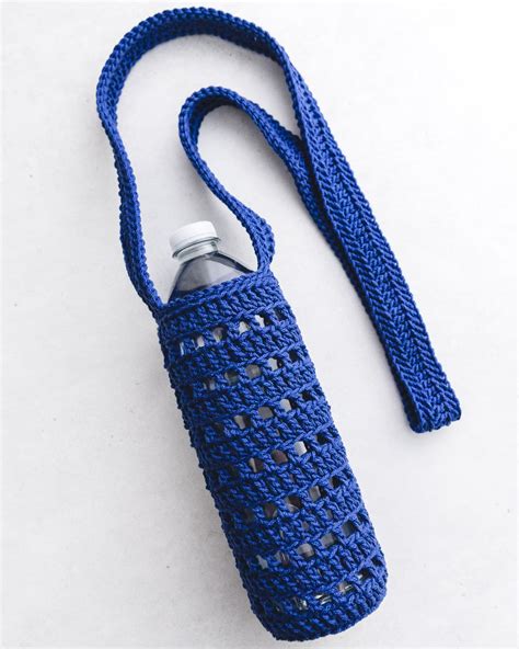 Free Crochet Water Bottle Holder Pattern Sarah Maker