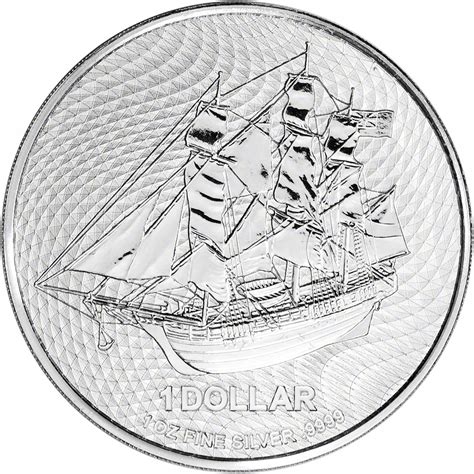 Купить Серебряная монета Корабль Баунти, Острова Кука, 2023 г., 1 унция ...