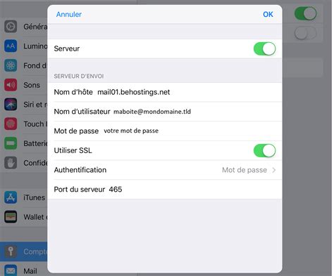 Configurer Votre Boite Mail Avec Mail Sous Iphone Et Ipad Base De