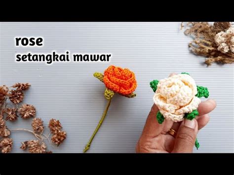 Amigurumi Setangkai Mawar Rose Amigurumi YouTube