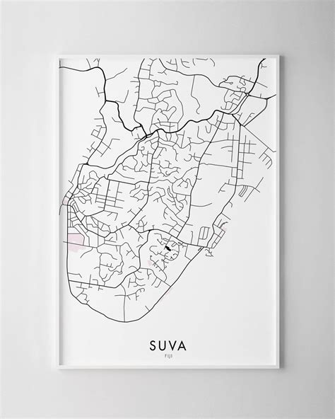 Suva Map Print - Chelsea Chelsea