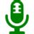 Green microphone icon - Free green microphone icons