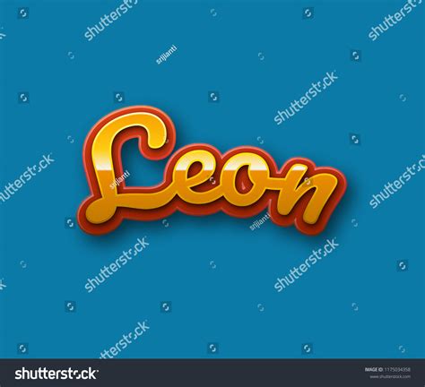 Leon Popular Nick Names Around World Stock Illustration 1175034358