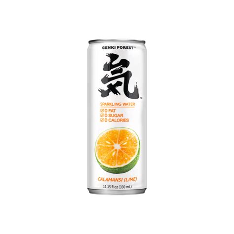 Genki Forest Sparkling Water Canned Calamansi Flavor Five