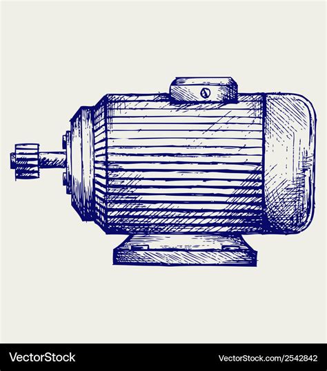 Electric Motor Royalty Free Vector Image Vectorstock