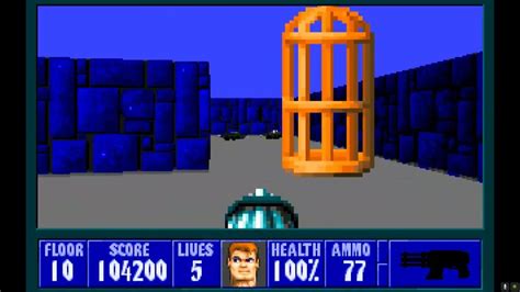 Wolfenstein 3d 100 Walkthrough E2f10 Youtube