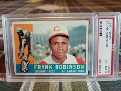 Topps Frank Robinson Reds Psa Ex Mt Well Centered Ebay