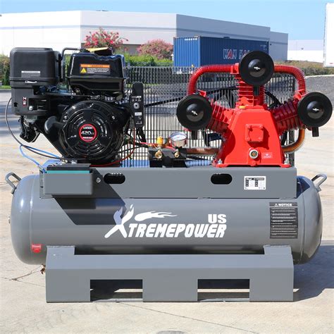 Xtremepowerus Heavy Duty Horizontal Hp Gas Powered Gallon Air