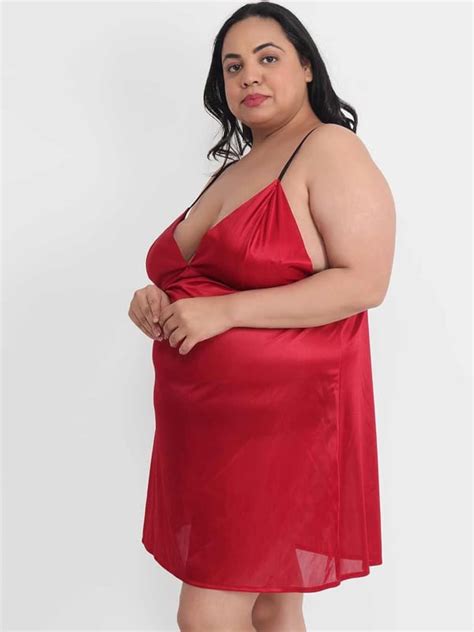 Plus Size Hot Bikini Babydoll Dress For Honeymoon BB34M