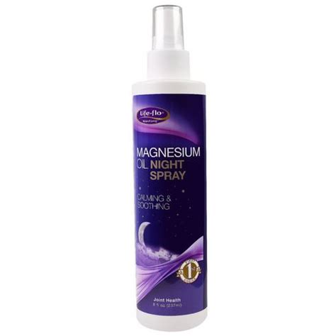 Life Flo Magnesium Oil Night Spray Calming Soothing Fl Oz