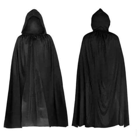 Capa Capuz Adulto Preta Fantasia Haloween Cosplay Elo7 Cloak