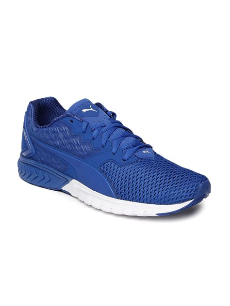 Buy Puma Men Blue IGNITE Dual Mesh Running Shoes - Sports Shoes for Men ...
