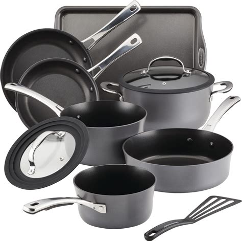 Rachael Ray Brights Nonstick Cookware Pots And Pans Set 14