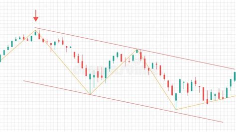 Background Of Downtrend Stock Market Chart Graph On White Background