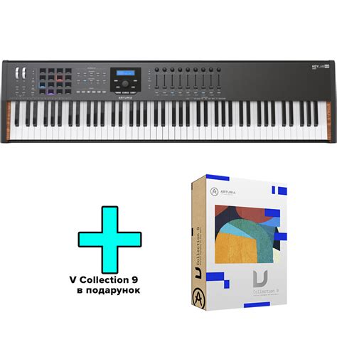 MIDI-клавиатура Arturia KeyLab 88 MkII Black Edition + V Collection 9 ...