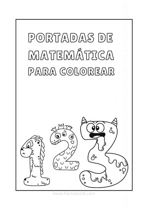 Caratulas De Matematicas Para Imprimir Y Colorear Porn Sex Picture