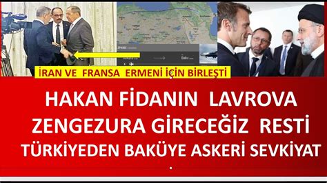 HAKAN FİDANDAN LAVORVA ZENGEZUR RESTİ LAVROV DONDU KALDI TÜRKİYEDEN