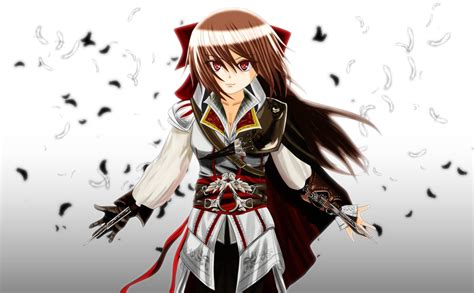 Anime Assassins Creed3 Anime Art Girl Manga Art Assassins Creed 3 S Girls Wolf Wallpapers