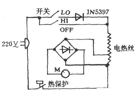 电吹风电路图 基础知识 电子元件技术网电子百科