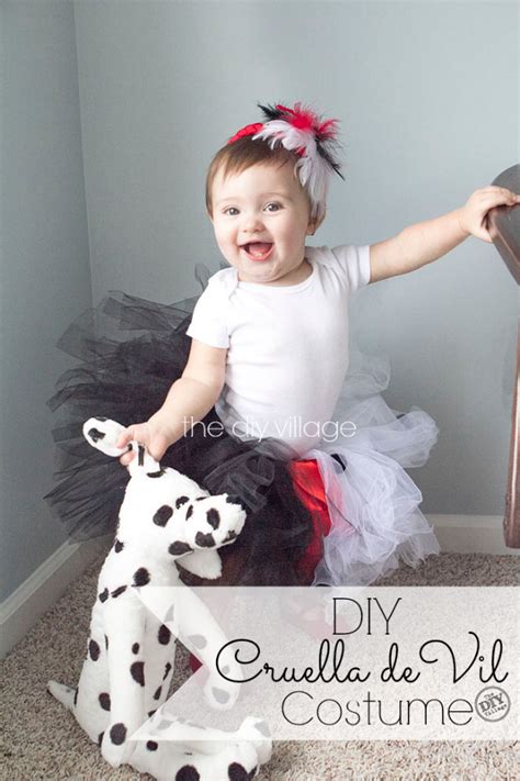 Diy Cruella De Vil Costume For A Child The Diy Village