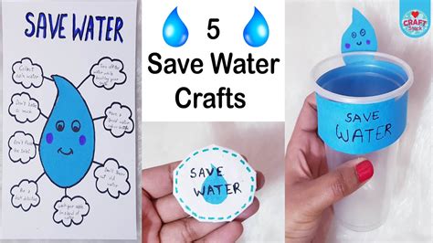 Save Water Day Crafts World Water Day Crafts For Spreading