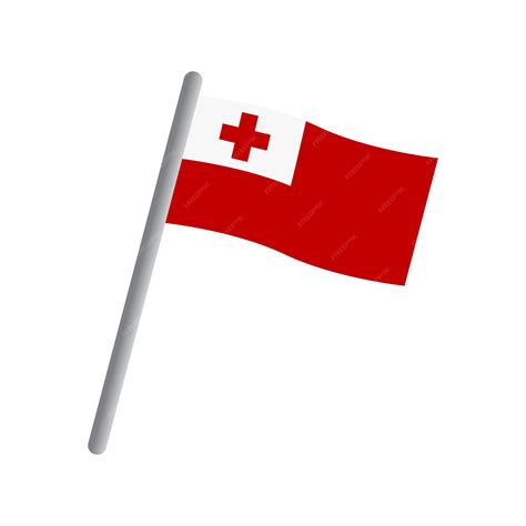 Premium Vector | Tongan flag icon vector