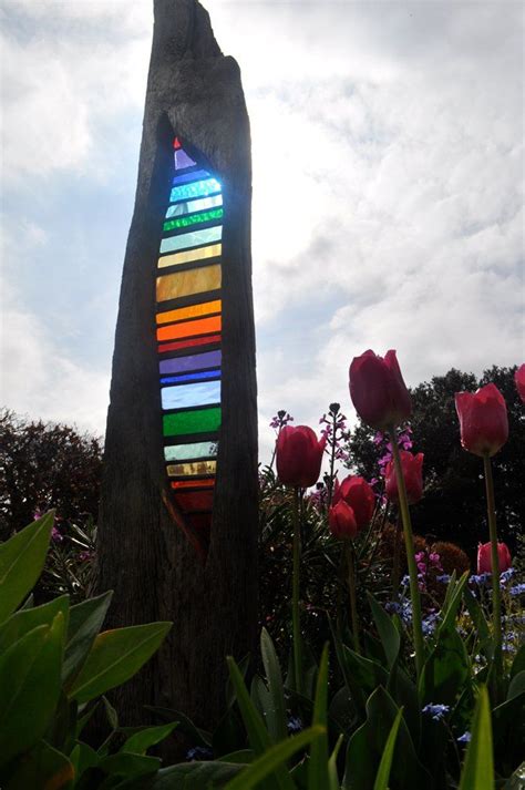 Stained Glass Garden Sculptures Louise Durham Garden Art Sculptures Glass Artwork Stained