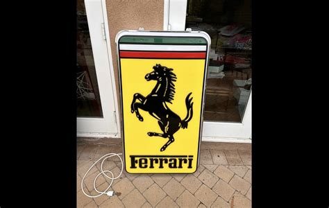 DT Authentic Illuminated Ferrari Dealership Sign PCARMARKET