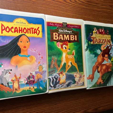 Walt Disney Vhs Pocahontas Bambi Tarzan Eur Picclick De