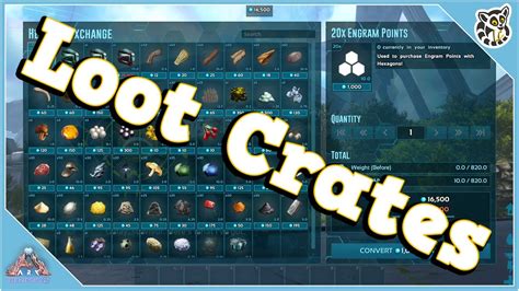 Hexagon Loot Crates Genesis Part Ark Survival Evolved Youtube