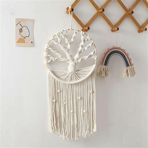 Makramee Dream Catcher Chic Wandbehang Dreamcatcher Eingang Ornament