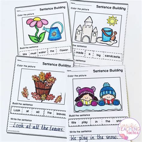 Free Sentence Building Activities - Terrific Teaching Tactics