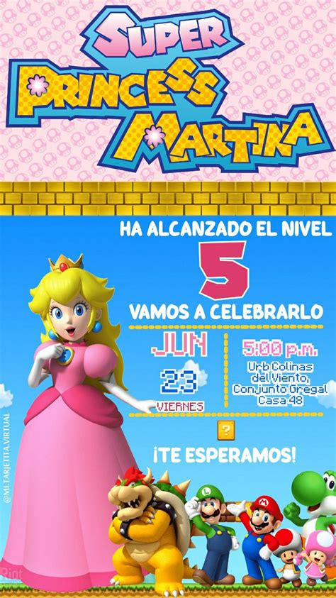 Princesa Peach Y Dem S Personajes De Mario El V Deo Juego Peaches