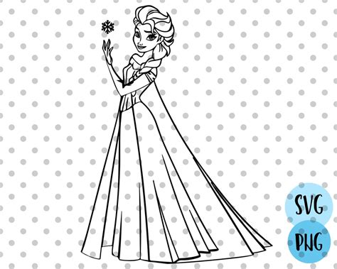 Ice Princess Svg Snow Princess Svg Etsy