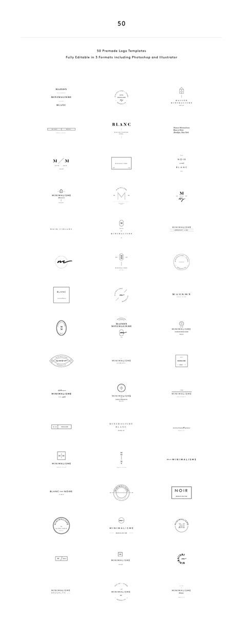 50 Minimalist Fashion Brand Logos