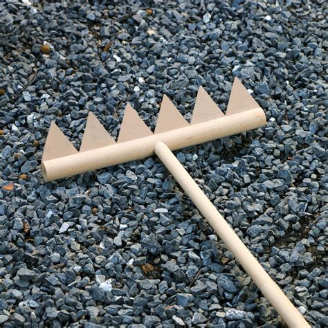 Large Zen Garden Rake Tool 48 L 6 Tine Saw Tooth