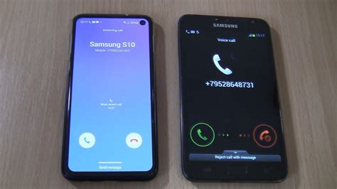 Double Over The Horizon Incoming Call At The Same Time Samsung S E