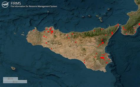 Incendi In Sicilia La Mappa Con I Dati Della Nasa Sky TG24