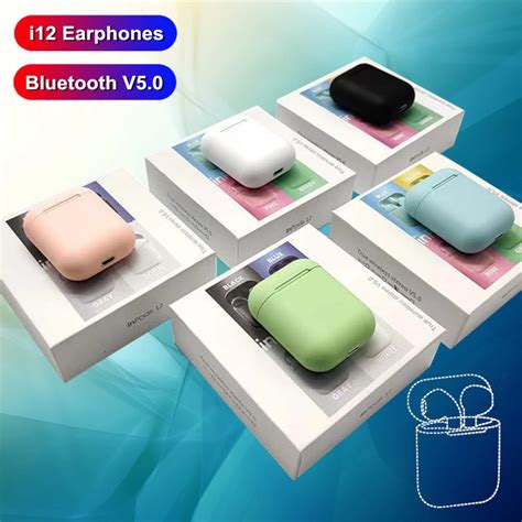 i12 tws Wireless Headphones Bluetooth Earphones 3D Stereo Sound Headset ...