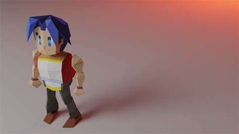 Legend of Legaia Vahn | 3D Modeling Timelapse - YouTube