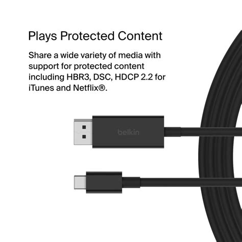 Belkin Usb C Kabel Til Displayport 8k60 Hz 2 M Usb Kabler