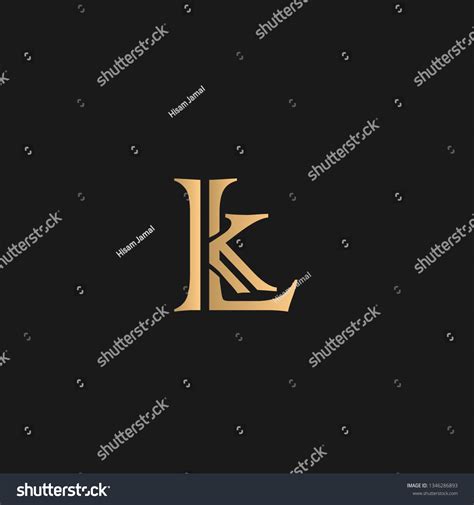 Lk Kl Logo Vector Initial Letter Stock Vector Royalty Free 1346286893