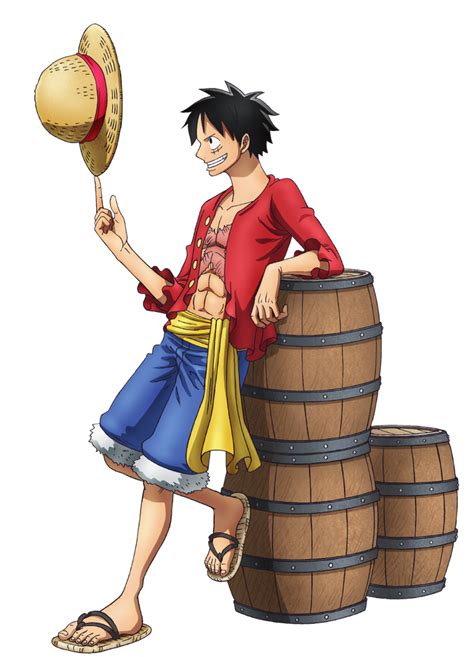 Luffy Freedom Adventure Strawhat Rubber Png