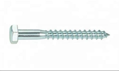 M20 DIN571 Hex Head Lag Bolts Galvanized Steel Hexagon Wood Screws