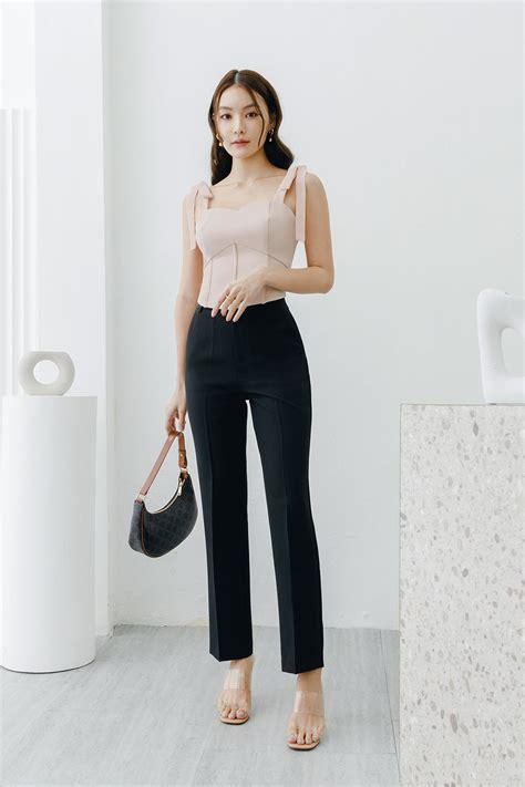 Leia Corset Top In Nude Pink Chello